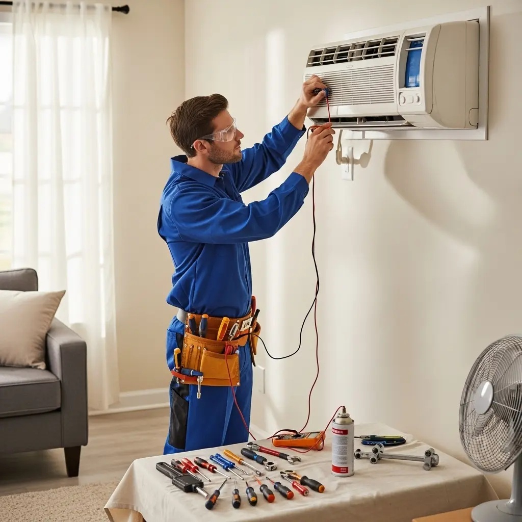 Çekmeköy Grundig Grundig klima gaz dolumu ve bakım – Enerji verimliliği artırıldı. - Teknik servis örneği